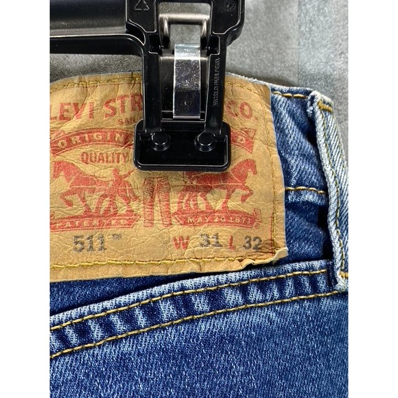 Levi's Men's 511 Slim-Fit Distressed Jeans SZ 31X32 - Picture 9 of 12